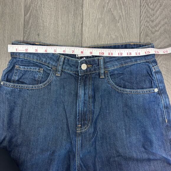 The Drop Alba Dark Indigo Wide Leg High Rise Relaxed Denim Size 29 NWT - Picture 9 of 12